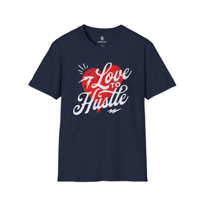 Hustle Graphic Tee, Motivational Shirt, Workout Top, Fitness T-Shirt, Inspirational Apparel - Quirkside Creations