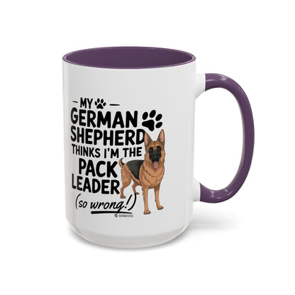Funny German Shepherd Coffee Mug, Dog Lover Gift, Pet Owner Mug, Pack Leader Humor, 11oz, 15oz