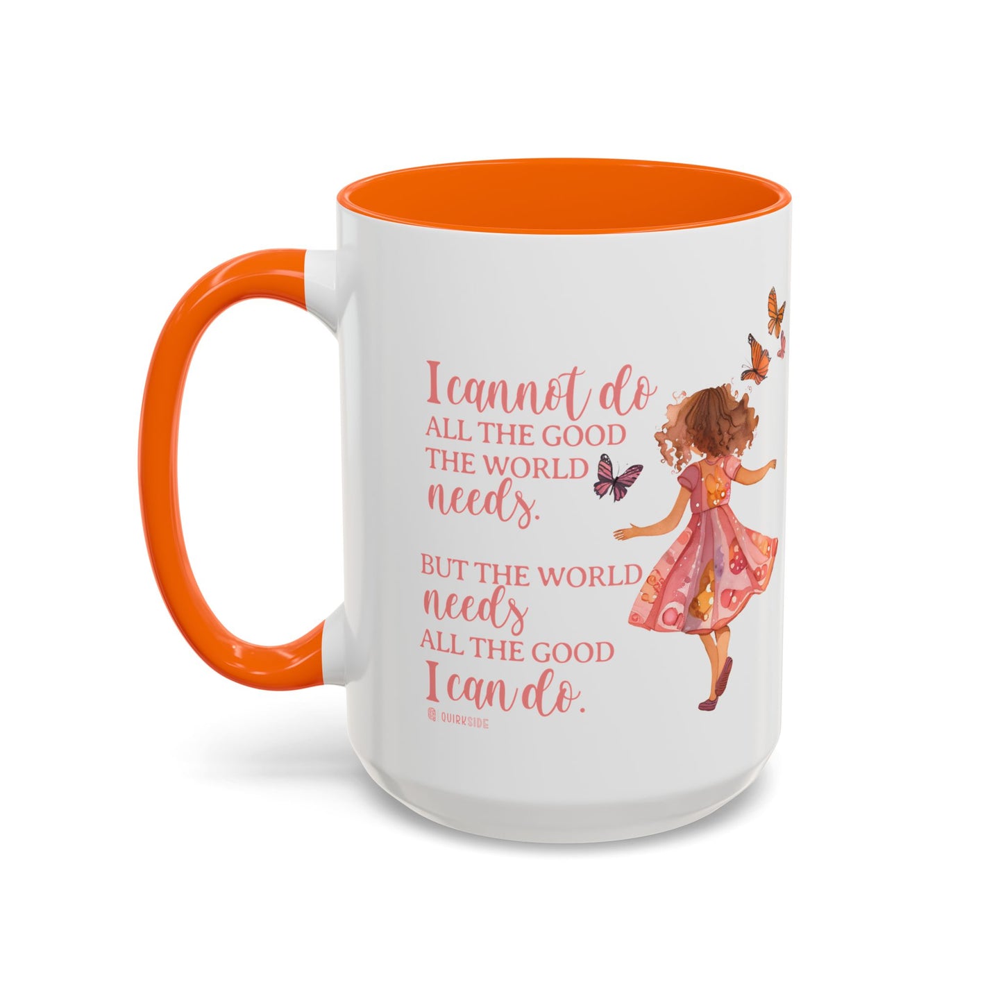 Whimsical Butterfly Accent Coffee Mug, Floral Mug, Gift for Her, Boho Decor, Butterfly Lovers, Inspirational Coffee Cup