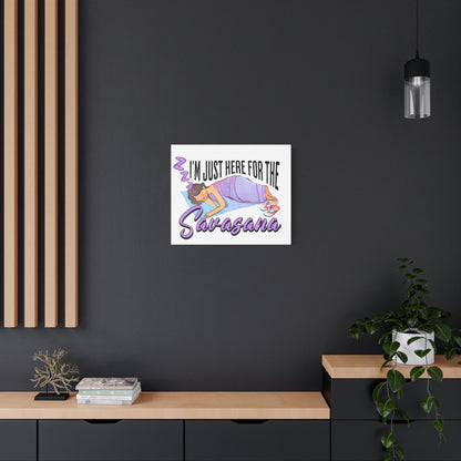 Savasana Wall Art, Yoga Decor, Relaxation Canvas, Mindfulness Gift, Bedroom Art, Unique Yoga Print, Meditation Decor