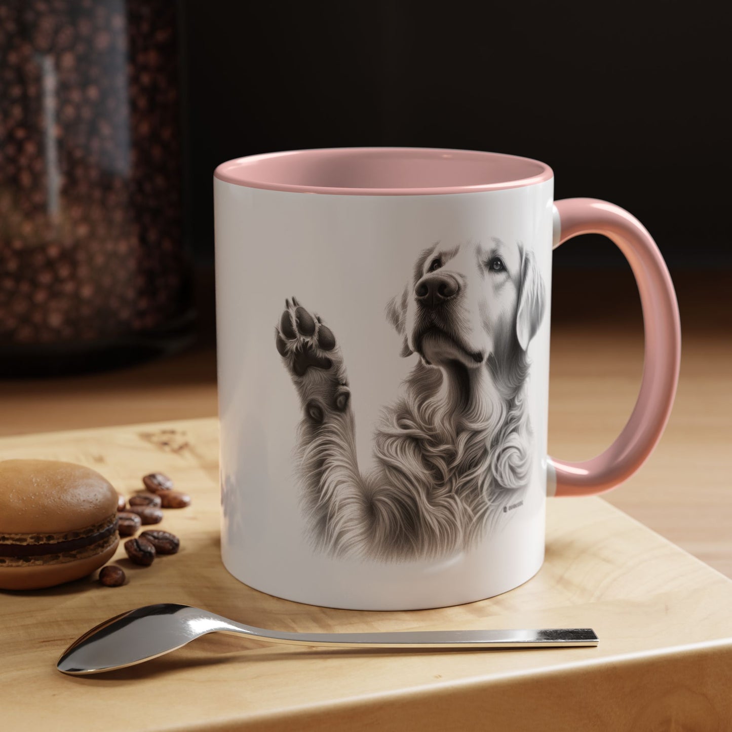 Elegant Pet Lover's Coffee Mug with Adorable Paw Prints, Dog Lover Gift, Customizable Ceramic Mug, Perfect for Pet Lovers, Home & [...]