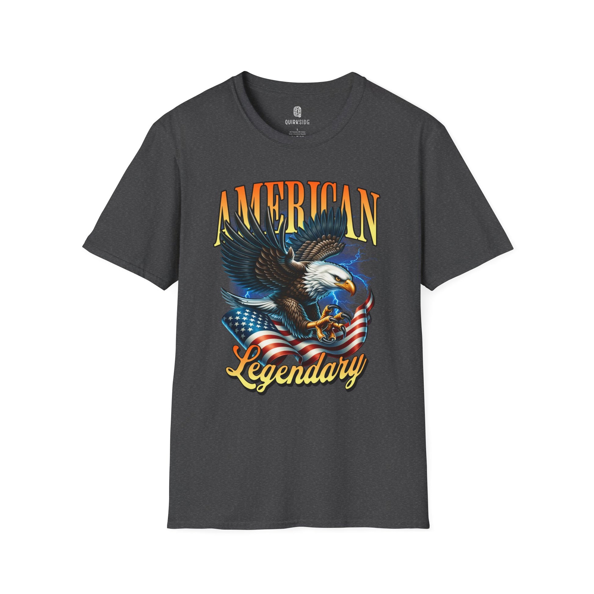 American Bald Eagle Patriotic T-Shirt, Unisex Shirt, American Pride Tee, Independence Day Shirt - Quirkside Creations