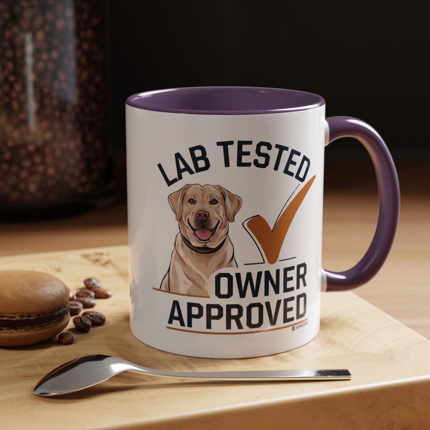 Lab Tested Owner Approved Coffee Mug, Dog Lover Gift, Pet Owner Present, Funny Mug for Dog Moms, Lab Dog Coffee Mug, Unique Dog Gifts