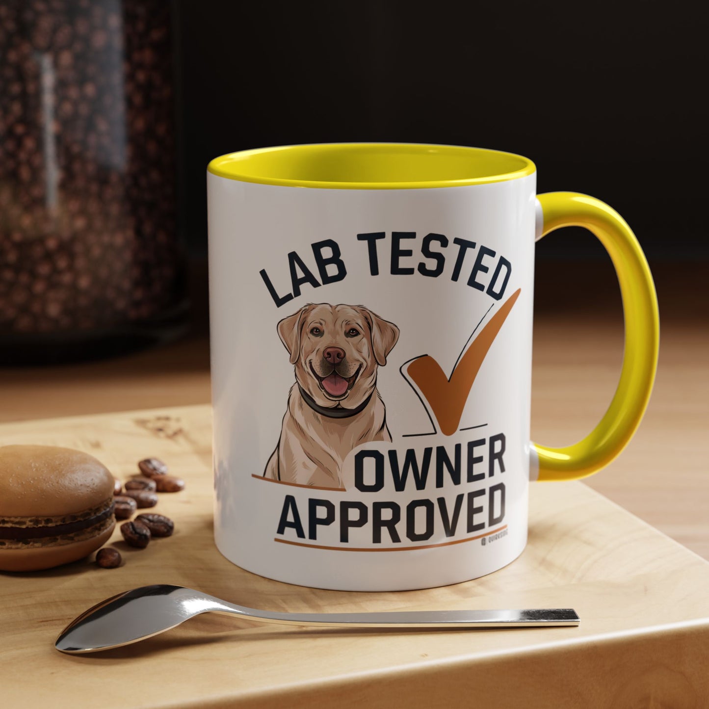 Lab Tested Owner Approved Coffee Mug, Dog Lover Gift, Pet Owner Present, Funny Mug for Dog Moms, Lab Dog Coffee Mug, Unique Dog Gifts