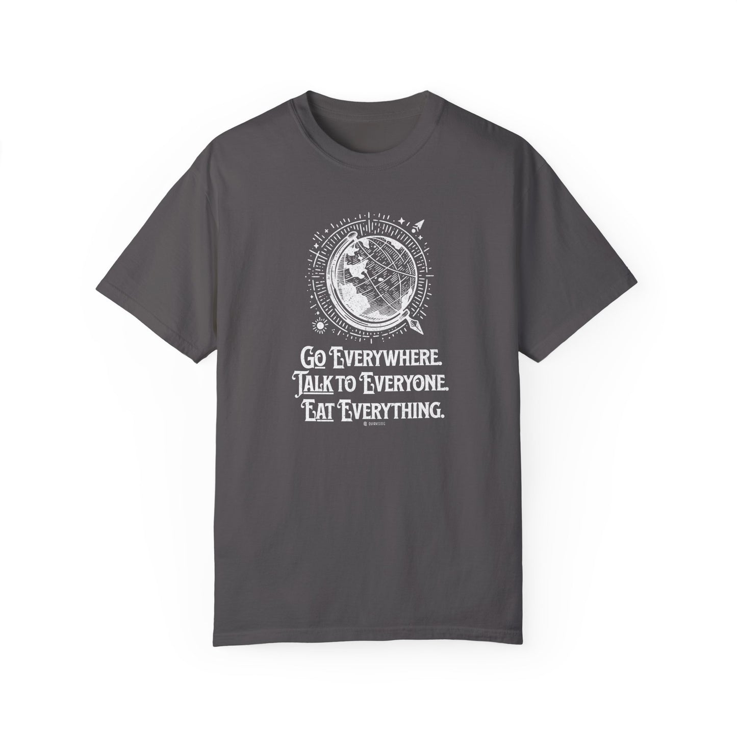 Traveler's Unisex Garment-Dyed T-shirt, Wanderlust Tee, Adventure Shirt, Travel Lover Top, Vacation Apparel