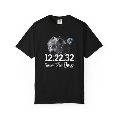 Asteroid Apocalypse Unisex T-shirt, Funny Space Shirt, Quirky Astronomical Tee, Armageddon Top, Unique Astronomy Clothing