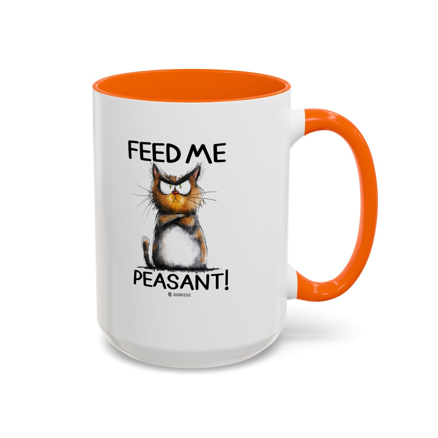 Sassy Cat Accent Coffee Mug | Funny Gift for Cat Lovers | Cute Home Coffee Mug | Unique Cat Mom Present | 11oz & 15oz Available