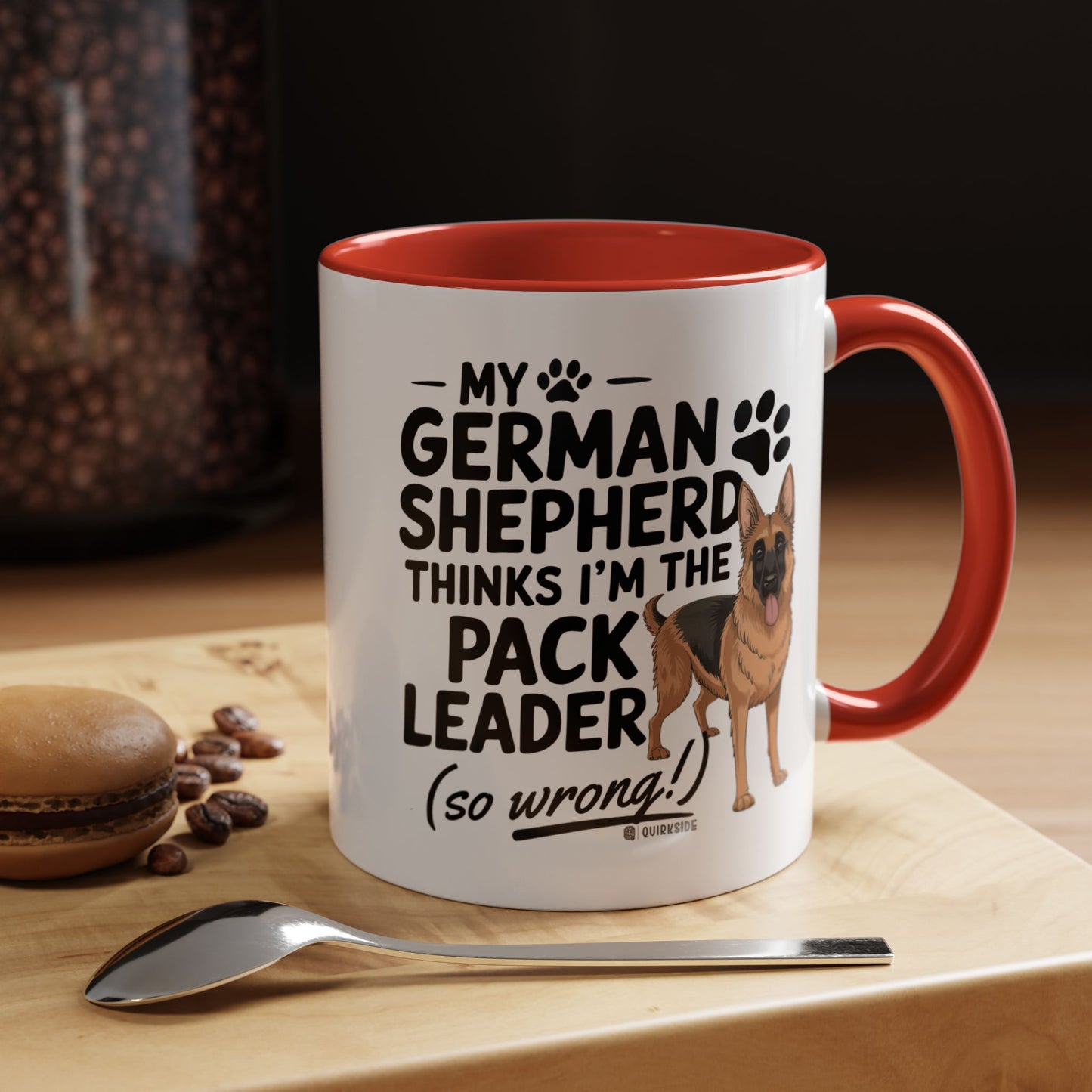 Funny German Shepherd Coffee Mug, Dog Lover Gift, Pet Owner Mug, Pack Leader Humor, 11oz, 15oz