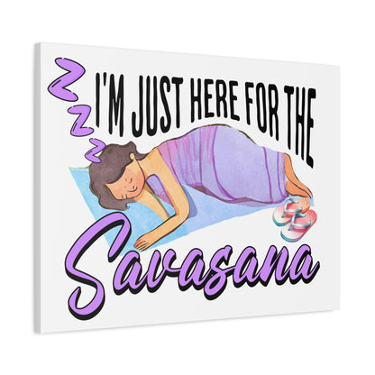 Savasana Wall Art, Yoga Decor, Relaxation Canvas, Mindfulness Gift, Bedroom Art, Unique Yoga Print, Meditation Decor