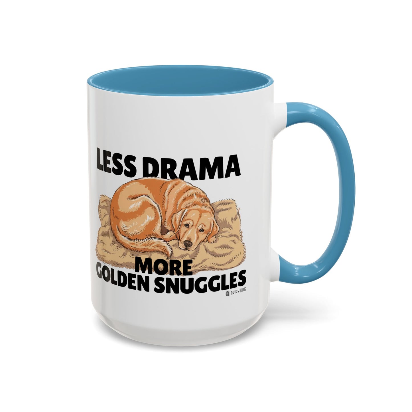 Golden Snuggles Coffee Mug - Less Drama More Snuggles, Dog Lover Gift, Perfect for Home, Funny Dog Mug, Pet Owner Treat