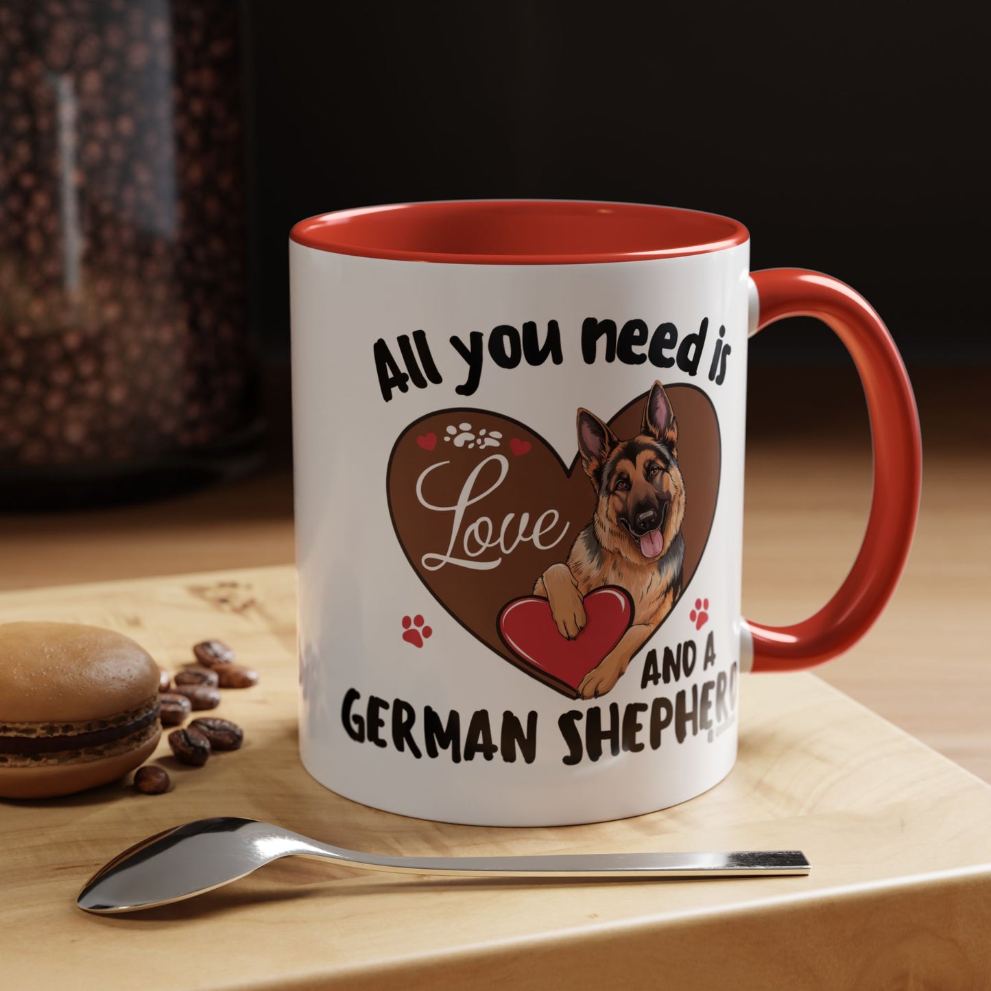 German Shepherd Love Mug | Dog Owner Gift | Coffee Cup | Animal Lover Gift | Pet Lover's Mug | Cute Pet Coffee Mug