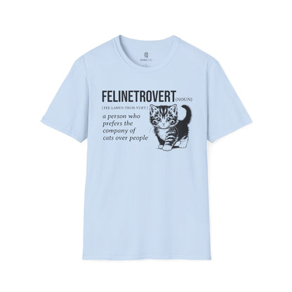 Cat Lover's Softstyle T-Shirt - Comfortable Tee for Feline Enthusiasts, Kitty Print Shirt, Animal Graphic Top, Cute Kitten T-Shirt, Pet - Quirkside Creations