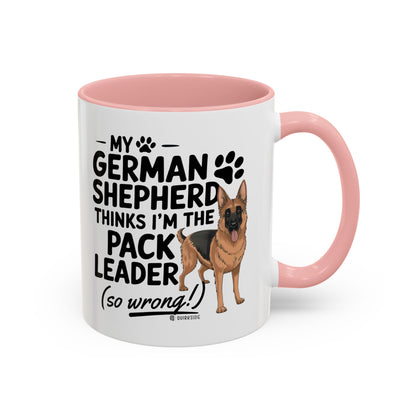 Funny German Shepherd Coffee Mug, Dog Lover Gift, Pet Owner Mug, Pack Leader Humor, 11oz, 15oz