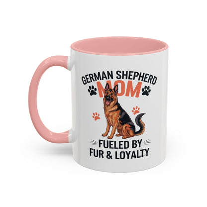 German Shepherd Mom Accent Coffee Mug: Perfect Gift for Dog Lovers, Pet Owners, Dog Enthusiasts, Animal Lovers