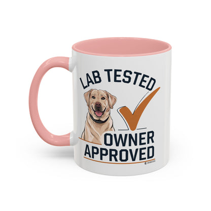 Lab Tested Owner Approved Coffee Mug, Dog Lover Gift, Pet Owner Present, Funny Mug for Dog Moms, Lab Dog Coffee Mug, Unique Dog Gifts