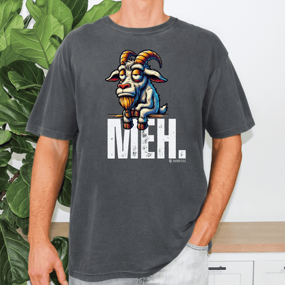 Funny Goat Boredom Unisex T-shirt, Sarcastic Animal Graphic Tee, Comical Farmyard Top, Humorous Goat Lover Gift, Vintage Style Shirt