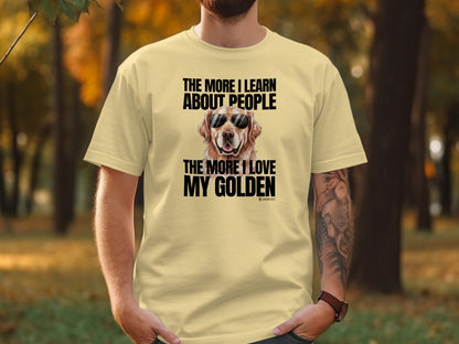 Golden Retriever Lover T-shirt, Unisex Dog Tee, Cute Puppy Parent Shirt, Fun Animal Graphic Top, Pet Owner Gift