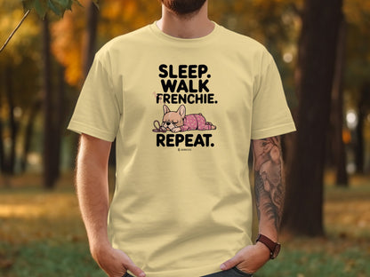 French Bulldog Lover Unisex Garment-Dyed T-shirt, Dog Parent Tee, Cute Bulldog Shirt, Pet Lover Top, Animal Graphic Tee