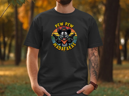 Cowboy Dog Funny T-Shirt, Western Style Tee, Unisex Garment-Dyed Shirt, Dog Lover Gift, Rodeo Apparel