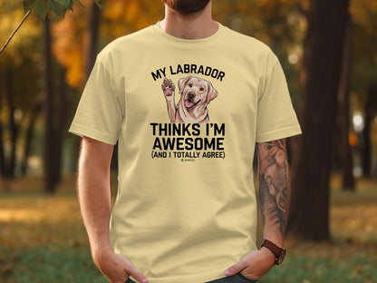 Labrador Retriever Unisex T-shirt, Dog Lover Tee, Parenting Shirt, Cute Pet Apparel, Animal Graphic Top