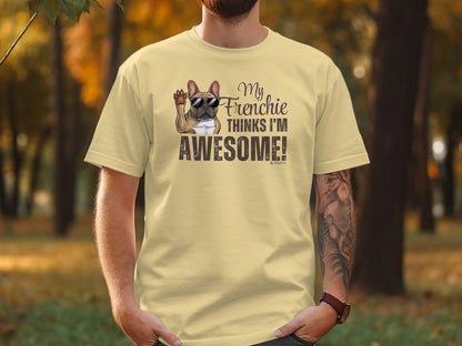 French Bulldog Lover Unisex Garment-Dyed T-shirt, Dog Parent Tee, Cute Bulldog Shirt, Pet Lover Top, Animal Graphic Tee