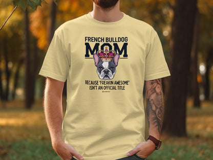 French Bulldog Lover Unisex Garment-Dyed T-shirt, Dog Parent Tee, Cute Bulldog Shirt, Pet Lover Top, Animal Graphic Tee