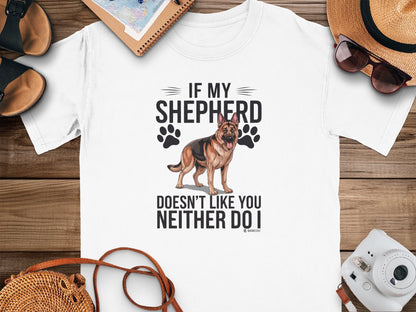 German Shepherd Dog Lover Unisex Garment-Dyed T-shirt, Parent Gift, Funny Dog Tee, Dog Mom Shirt, Gift for Dog Lovers