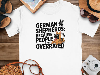 German Shepherd Dog Lover Unisex Garment-Dyed T-shirt, Parent Gift, Funny Dog Tee, Dog Mom Shirt, Gift for Dog Lovers