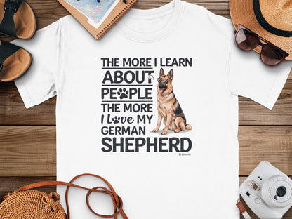 German Shepherd Dog Lover Unisex Garment-Dyed T-shirt, Parent Gift, Funny Dog Tee, Dog Mom Shirt, Gift for Dog Lovers