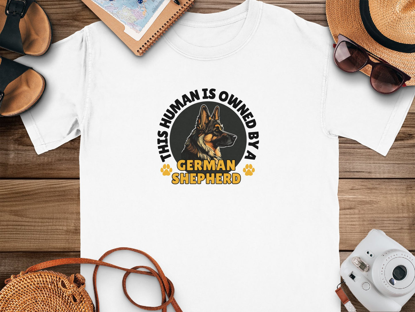 German Shepherd Dog Lover Unisex Garment-Dyed T-shirt, Parent Gift, Funny Dog Tee, Dog Mom Shirt, Gift for Dog Lovers