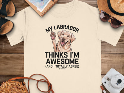 Labrador Retriever Unisex T-shirt, Dog Lover Tee, Parenting Shirt, Cute Pet Apparel, Animal Graphic Top