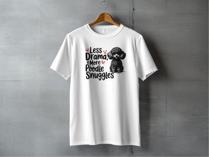 Poodle Lover T-shirt, Dog Owner Shirt, Cute Unisex Tee, Garment-Dyed Top, Dog Mom Dad Gift, Pet Lover Apparel, Animal Graphic Tee