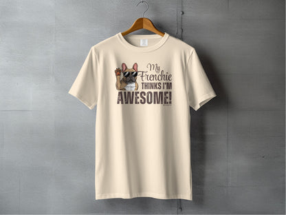 French Bulldog Lover Unisex Garment-Dyed T-shirt, Dog Parent Tee, Cute Bulldog Shirt, Pet Lover Top, Animal Graphic Tee