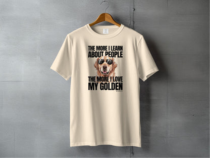 Golden Retriever Lover T-shirt, Unisex Dog Tee, Cute Puppy Parent Shirt, Fun Animal Graphic Top, Pet Owner Gift