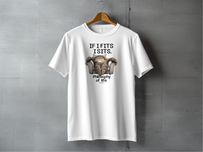 Lazy Cat Tee, Funny Cat Lover Shirt, Feline Fan Top, Cat Owner Gift, Cat Mom Shirt, Cat Dad Tee, Cat Lady Gift, Cat Print T-shirt