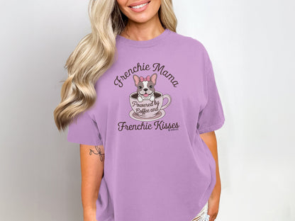 French Bulldog Lover Unisex Garment-Dyed T-shirt, Dog Parent Tee, Cute Bulldog Shirt, Pet Lover Top, Animal Graphic Tee