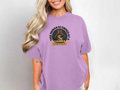 German Shepherd Dog Lover Unisex Garment-Dyed T-shirt, Parent Gift, Funny Dog Tee, Dog Mom Shirt, Gift for Dog Lovers