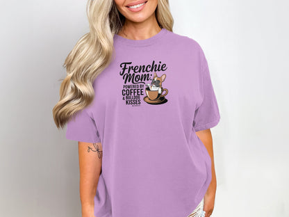 French Bulldog Lover Unisex Garment-Dyed T-shirt, Dog Parent Tee, Cute Bulldog Shirt, Pet Lover Top, Animal Graphic Tee