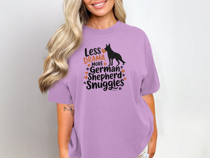 German Shepherd Dog Lover Unisex Garment-Dyed T-shirt, Parent Gift, Funny Dog Tee, Dog Mom Shirt, Gift for Dog Lovers