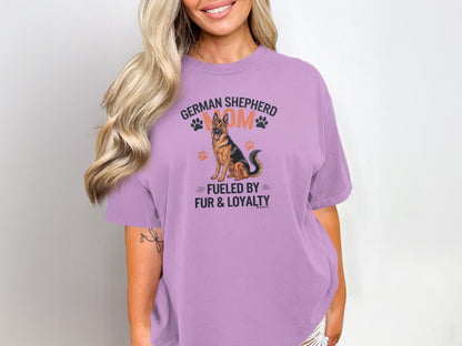 German Shepherd Dog Lover Unisex Garment-Dyed T-shirt, Parent Gift, Funny Dog Tee, Dog Mom Shirt, Gift for Dog Lovers