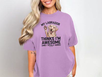 Labrador Retriever Unisex T-shirt, Dog Lover Tee, Parenting Shirt, Cute Pet Apparel, Animal Graphic Top