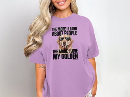Golden Retriever Lover T-shirt, Unisex Dog Tee, Cute Puppy Parent Shirt, Fun Animal Graphic Top, Pet Owner Gift