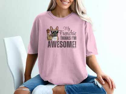 French Bulldog Lover Unisex Garment-Dyed T-shirt, Dog Parent Tee, Cute Bulldog Shirt, Pet Lover Top, Animal Graphic Tee