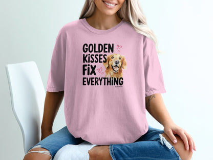 Golden Retriever Lover T-shirt, Unisex Dog Tee, Cute Puppy Parent Shirt, Fun Animal Graphic Top, Pet Owner Gift