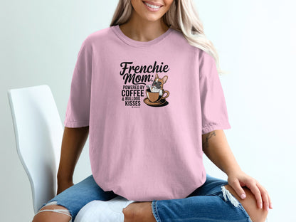 French Bulldog Lover Unisex Garment-Dyed T-shirt, Dog Parent Tee, Cute Bulldog Shirt, Pet Lover Top, Animal Graphic Tee