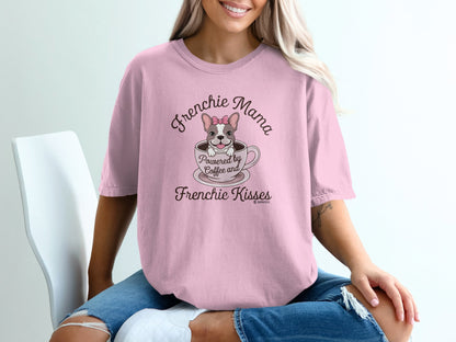 French Bulldog Lover Unisex Garment-Dyed T-shirt, Dog Parent Tee, Cute Bulldog Shirt, Pet Lover Top, Animal Graphic Tee