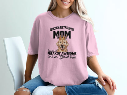 Golden Retriever Lover T-shirt, Unisex Dog Tee, Cute Puppy Parent Shirt, Fun Animal Graphic Top, Pet Owner Gift