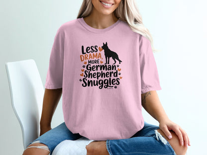 German Shepherd Dog Lover Unisex Garment-Dyed T-shirt, Parent Gift, Funny Dog Tee, Dog Mom Shirt, Gift for Dog Lovers