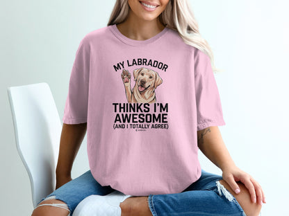 Labrador Retriever Unisex T-shirt, Dog Lover Tee, Parenting Shirt, Cute Pet Apparel, Animal Graphic Top