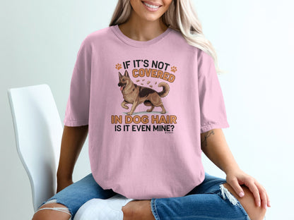 German Shepherd Dog Lover Unisex Garment-Dyed T-shirt, Parent Gift, Funny Dog Tee, Dog Mom Shirt, Gift for Dog Lovers